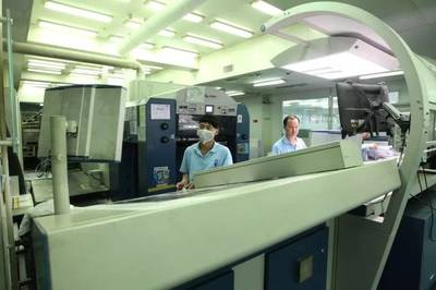 市委宣傳部調研組蒞臨樟木，調研雋思印刷公司計算機系統服務發展情況